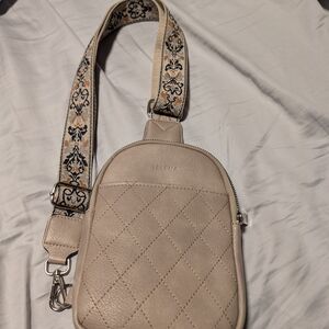 Light Gray Quilted Mini Bag